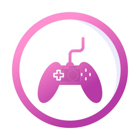 Photo for Simple gamepad icon, colorful controller icon. Vector illustration - Royalty Free Image