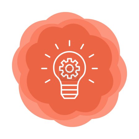 Illustration for Idea light bulb icon vector illustration - Royalty Free Image