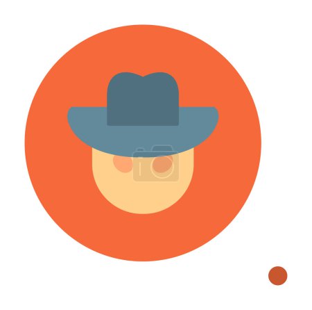 Téléchargez les illustrations : Illustration vectorielle de l'icône espion - en licence libre de droit