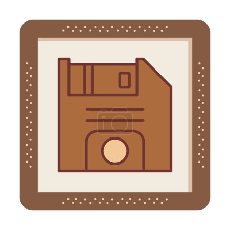 Illustration for Simple Floppy Disk icon, vector illustration - Royalty Free Image
