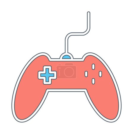Ilustración de Icono simple del mando, icono colorido del mando. Ilustración vectorial - Imagen libre de derechos