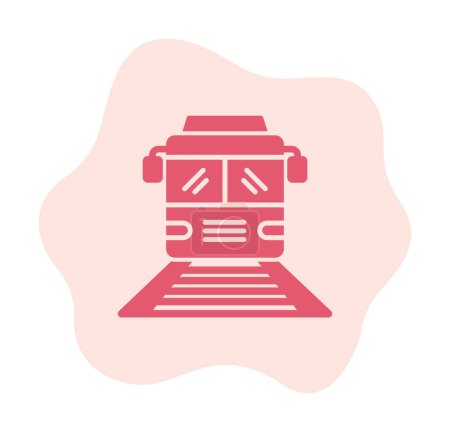 Illustration for Train icon vector illustration - Royalty Free Image