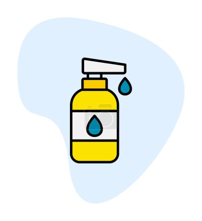 Illustration for Baby Lotion Vector illustration in flat style - Royalty Free Image