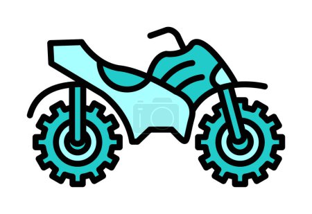 Ilustración de Paseo quad icono de la bicicleta, ilustración de vectores - Imagen libre de derechos