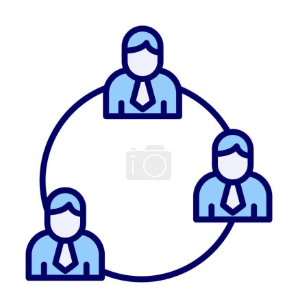 Illustration for Team Work web icon, vector illustration - Royalty Free Image