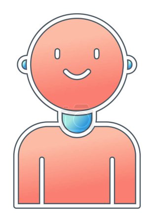 Illustration for Baby boy icon, vector illustration - Royalty Free Image
