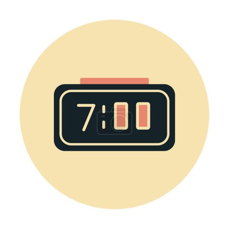 Illustration for Digital clock icon. vector illustration - Royalty Free Image