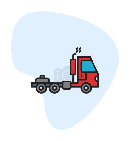 Téléchargez les photos : Camion icône vecteur pour votre conception web et application mobile, concept de logo de camion - en image libre de droit