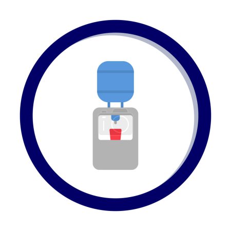 Illustration for Simple Water Cooler icon, vector illustration - Royalty Free Image