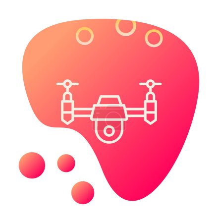 Ilustración de Ilustración creativa icono web Drone vector - Imagen libre de derechos