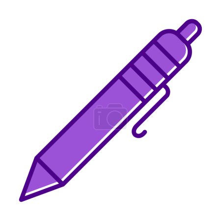 Illustration for Ballpoint pen icon vector illustration - Royalty Free Image