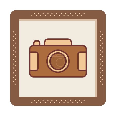 Illustration for Camera. web icon simple illustration - Royalty Free Image