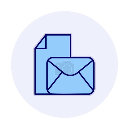 Illustration for Mail icon, vector illustration - Royalty Free Image