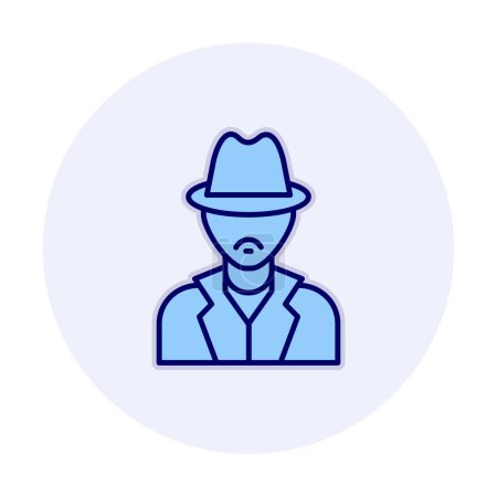 Illustration for Detective icon vector illustration - Royalty Free Image
