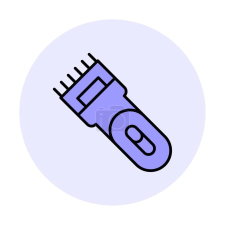 Ilustración de Simple icono de la máquina de afeitar eléctrica, vector de ilustración - Imagen libre de derechos