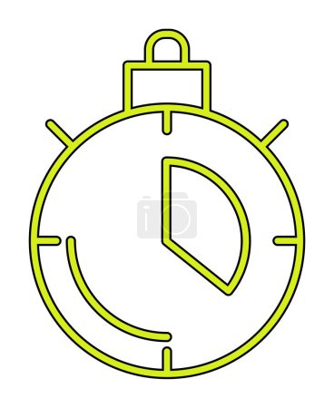 Illustration for Vector Stopwatch icon illustration - Royalty Free Image