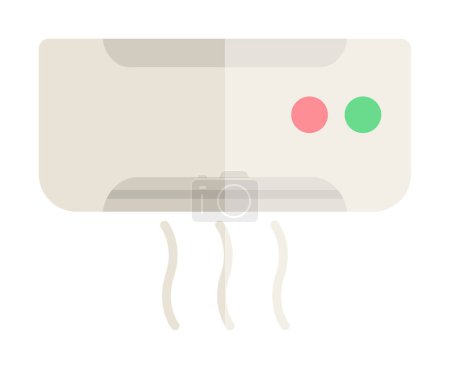 Illustration for Air conditioner web simple icon. - Royalty Free Image