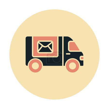 Ilustración de Icono de entrega postal vector ilustración - Imagen libre de derechos