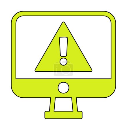 Ilustración de Signo de exclamación, icono de advertencia vector ilustración - Imagen libre de derechos