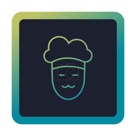 Ilustración de Chef icono vector ilustración - Imagen libre de derechos