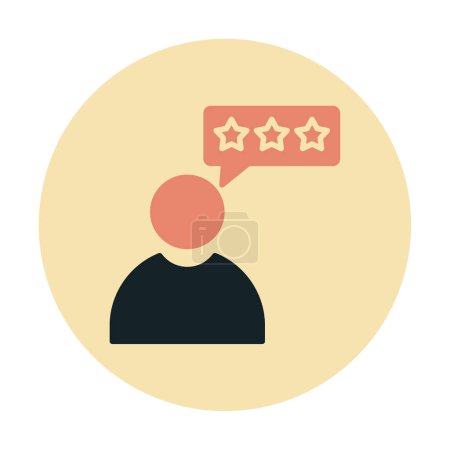Ilustración de Revisión de clientes, ilustración de vector de icono de retroalimentación - Imagen libre de derechos