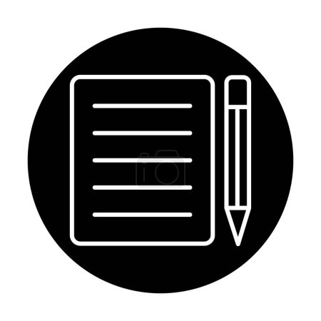 Illustration for Simple Note Pad icon, vector illustration - Royalty Free Image