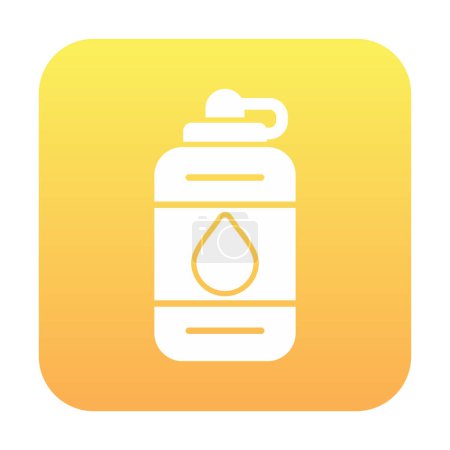 Téléchargez les illustrations : Web illustration simple de bouteille d'eau - en licence libre de droit