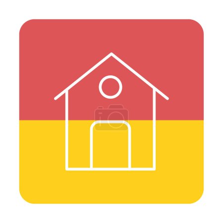 Illustration for House icon vector illustration - Royalty Free Image