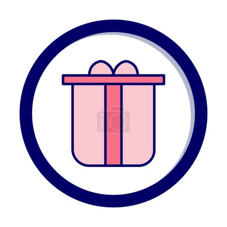 Illustration for Gift box icon, vector illustration simple design - Royalty Free Image