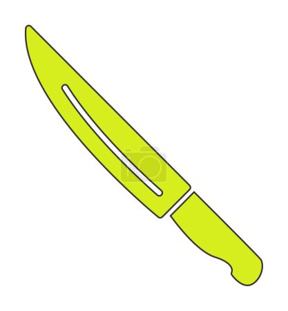 Ilustración de Simple cuchillo web icono vector plano - Imagen libre de derechos