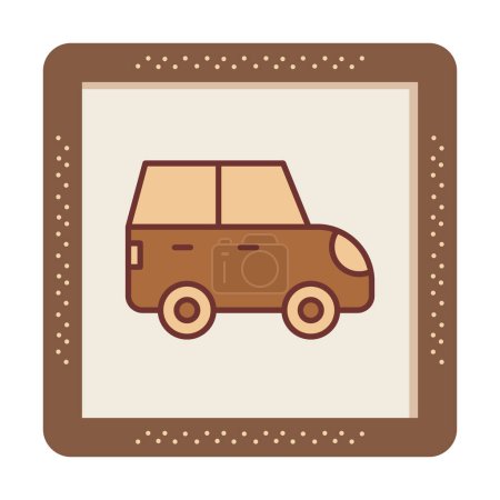 Illustration for Car flat icon. vector illustration - Royalty Free Image