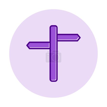 Zwei-Richtungen-Symbol. Vektor-Illustration, flaches Design