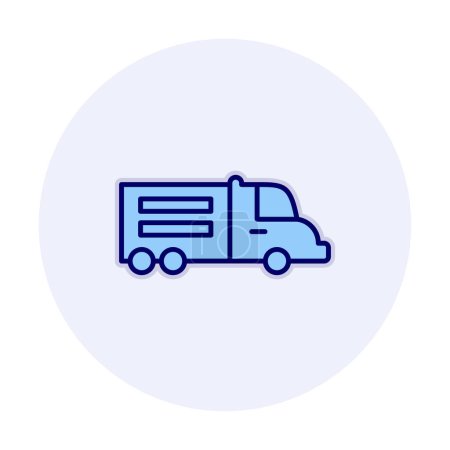 Téléchargez les illustrations : Vecteur icône de camion pour votre conception web et application mobile, concept de logo de camion de livraison - en licence libre de droit