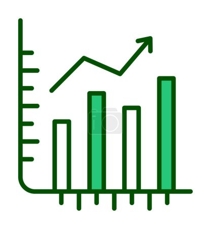 Ilustración de Stocks Growth. icono web ilustración simple - Imagen libre de derechos