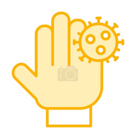 Téléchargez les illustrations : Illustration vectorielle de l'icône Mains sales - en licence libre de droit