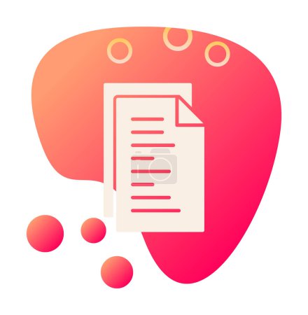 Illustration for Documents icon, vector illustration simple design - Royalty Free Image