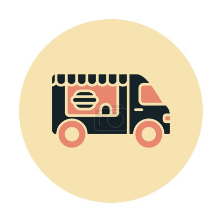 Illustration for Food Truck vector illustration on white background - Royalty Free Image