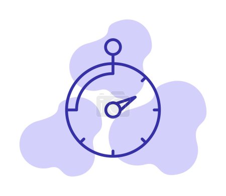 Illustration for Clock, timer icon vector illustration - Royalty Free Image