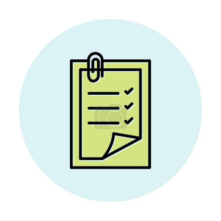 Illustration for Notes web icon, vector illustration - Royalty Free Image