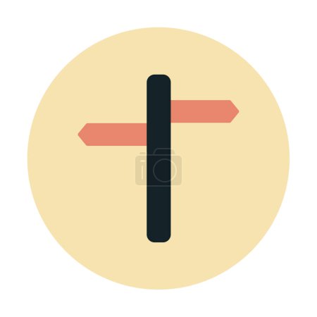 two way direction icon. Vector illustration, flat design