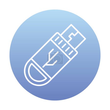 Illustration for USB icon vector. Flash Drive icon symbol - Royalty Free Image