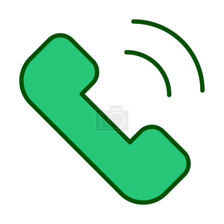 Illustration for Phone call icon, vector illustration simple design - Royalty Free Image