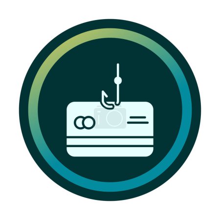Ilustración de Phishing icono de línea, seguridad y hackear - Imagen libre de derechos