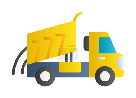 Photo for Vector Design Dumper Truck Icon Style - Royalty Free Image
