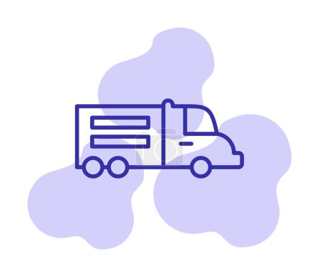 Téléchargez les illustrations : Vecteur icône de camion pour votre conception web et application mobile, concept de logo de camion de livraison - en licence libre de droit
