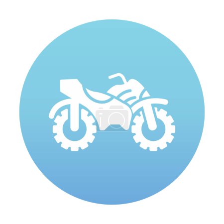 Téléchargez les photos : Icône de vélo quad, illusion vectorielle - en image libre de droit