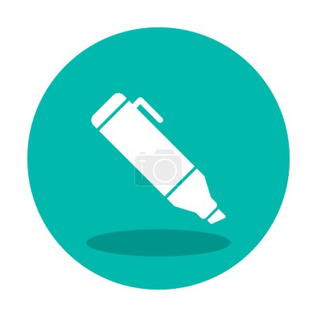 Illustration for Highlighter icon web simple illustration - Royalty Free Image