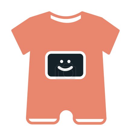 Illustration for Baby Boy Outfit Icon, Vector Illustration - Royalty Free Image