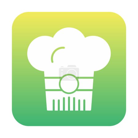 Téléchargez les illustrations : Chef Hat. web icon simple illustration - en licence libre de droit