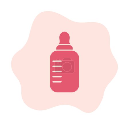 Illustration for Feeding baby bottle icon symbol - Royalty Free Image